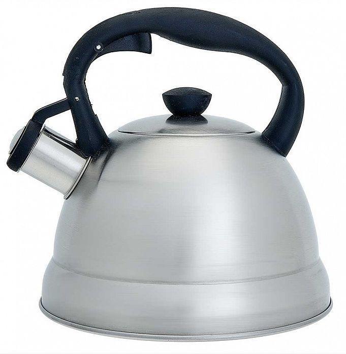 Чайник со свистком для газовой и индукционной плиты 2 литра нержавеющая сталь WEBBER BE-0577 - фото 1 - id-p188577244
