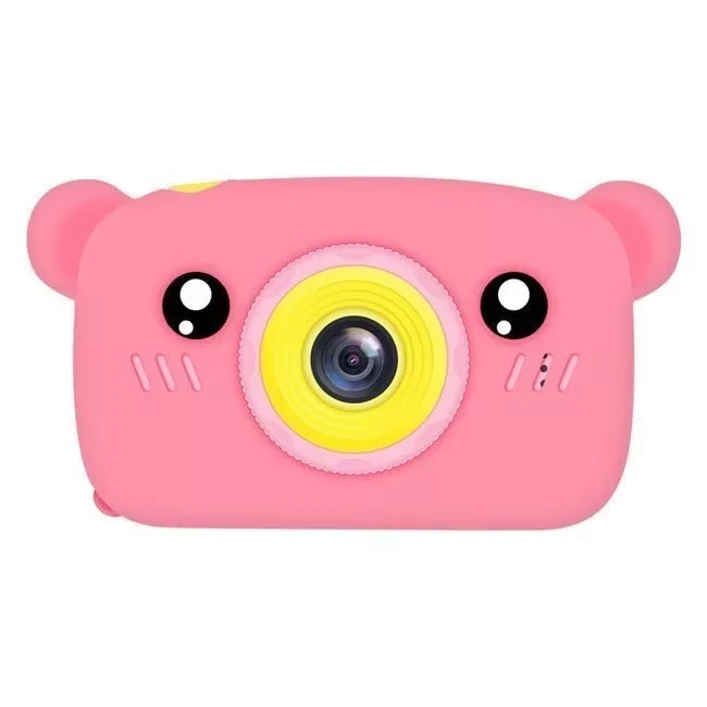 Детский фотоаппарат Мишка (розовый) - фото 1 - id-p142476323