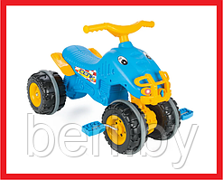 07810 Педальная машина Pilsan Квадроцикл Cenk (3-6 лет), Blue/Голубой, 67х48х48 см