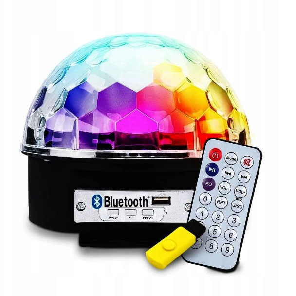 Диско-шар музыкальный LED Ktv Ball MP3 плеер с bluetooth с пультом управления музыкой - фото 4 - id-p188585370