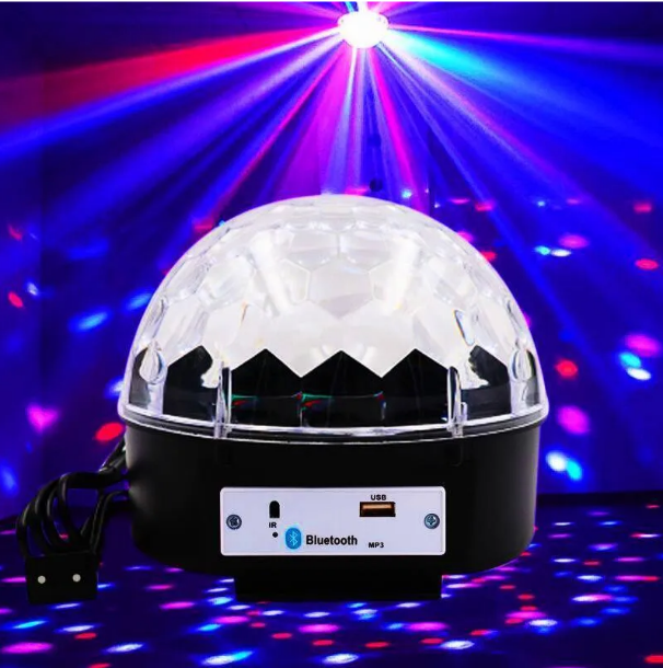 Диско-шар музыкальный LED Ktv Ball MP3 плеер с bluetooth с пультом управления музыкой - фото 9 - id-p188585370