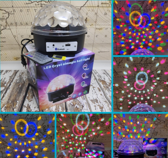 Диско-шар музыкальный LED Ktv Ball MP3 плеер с bluetooth с пультом управления музыкой - фото 10 - id-p188585558