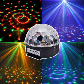 Диско-шар музыкальный LED Ktv Ball MP3 плеер с bluetooth с пультом управления музыкой - фото 7 - id-p188585558