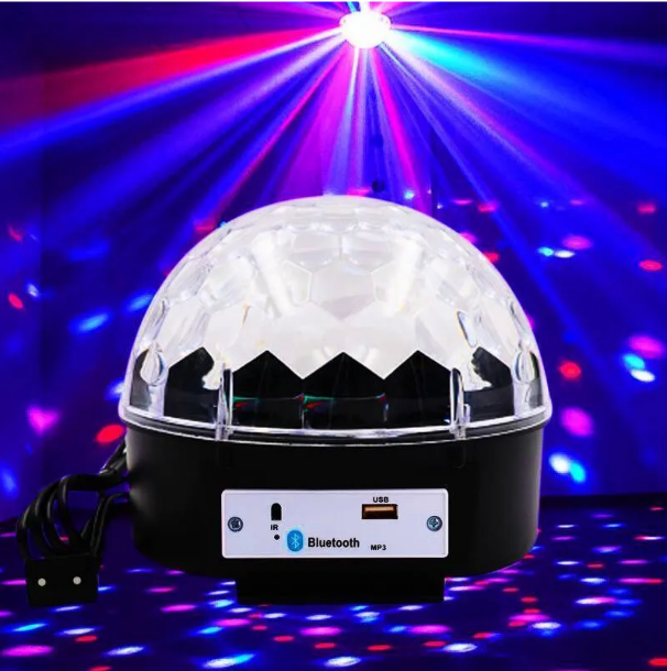 Диско-шар музыкальный LED Ktv Ball MP3 плеер с bluetooth с пультом управления музыкой - фото 8 - id-p188585558