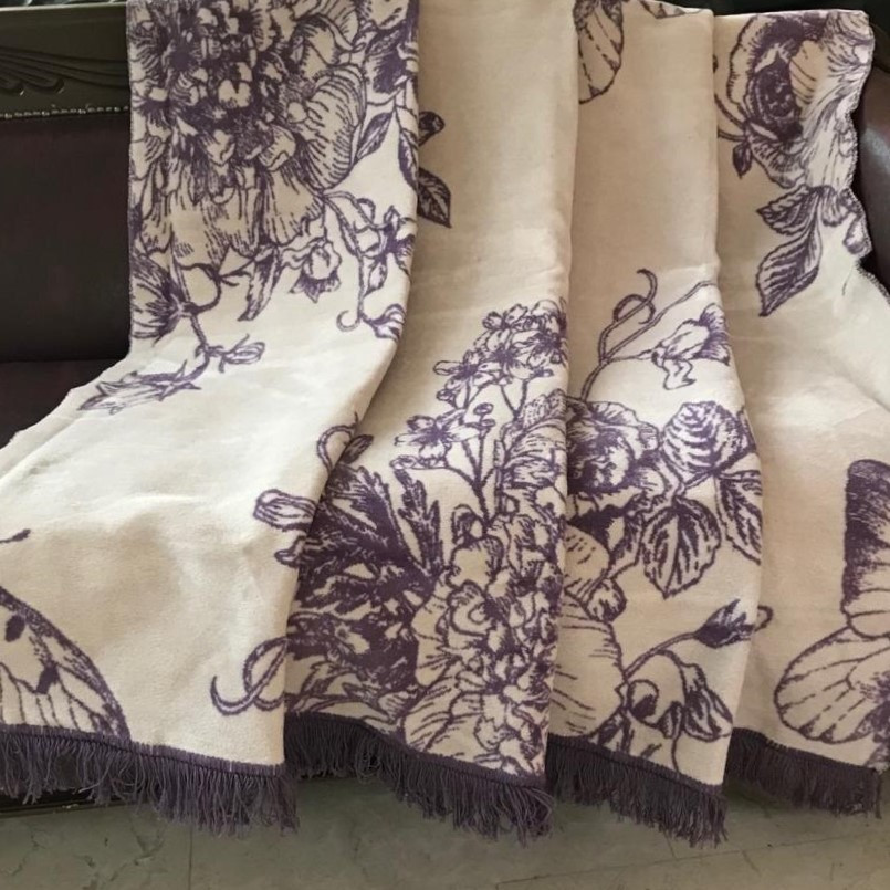 Хлопковый плед DO&CO 200x220 HELENA арт. 10368