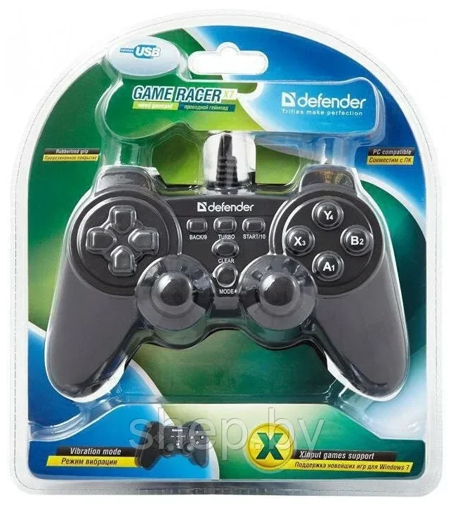 Геймпад Defender Game Racer X7 USB-Win7 - фото 3 - id-p188598423