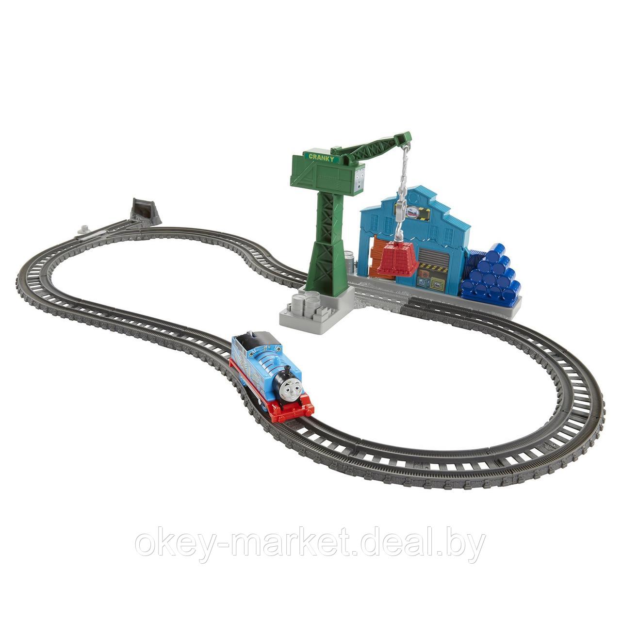 Игровой набор Thomas & Friends с паровозиком Томасом и подъемным краном Крэнки DVF73 - фото 2 - id-p188598937