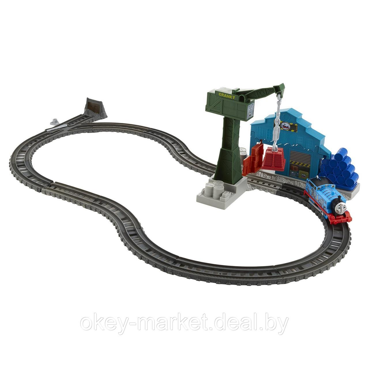 Игровой набор Thomas & Friends с паровозиком Томасом и подъемным краном Крэнки DVF73 - фото 3 - id-p188598937