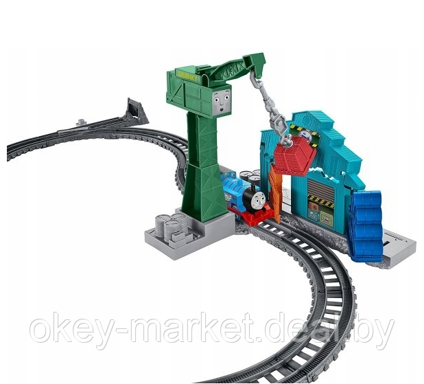 Игровой набор Thomas & Friends с паровозиком Томасом и подъемным краном Крэнки DVF73 - фото 9 - id-p188598937