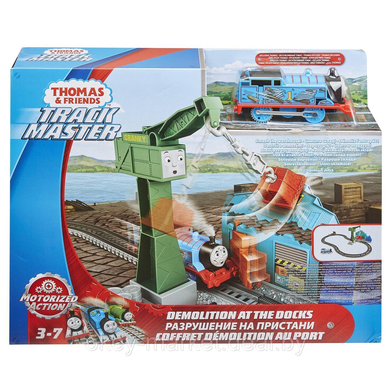 Игровой набор Thomas & Friends с паровозиком Томасом и подъемным краном Крэнки DVF73 - фото 10 - id-p188598937