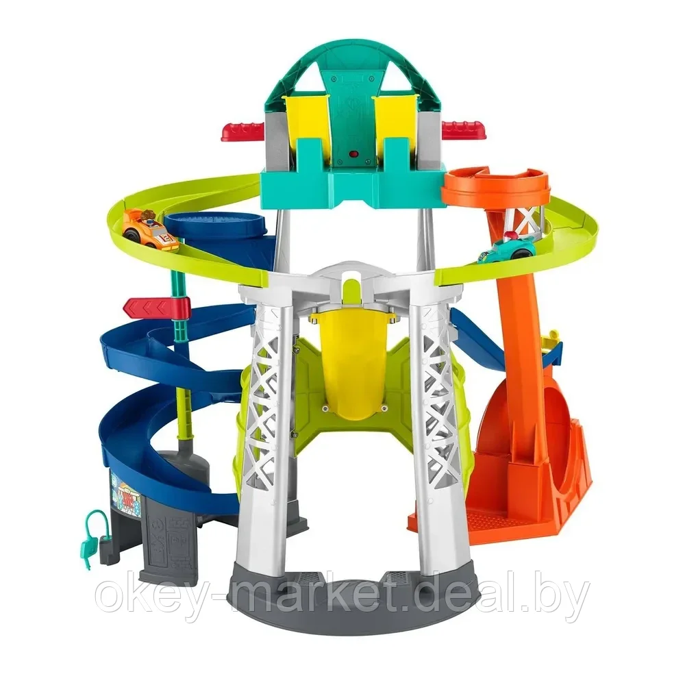 Набор игровой трек Fisher Price Little People Запуск и винтовая трасса GMJ12 - фото 2 - id-p188601224