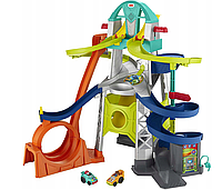 Игровой трек c петлей и винтовой трассой Fisher Price Little People GMJ12 свет, звук