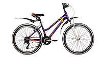 Велосипед подростковый для девочек скоростной STINGER 24AHV.LAGUNA.12VT2 фиолетовый рама 12"