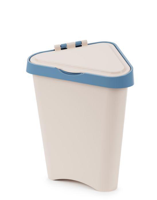 Пластиковое мусорное ведро корзина АЛЬТЕРНАТИВА М7002 контейнер для мусора 7л угловой