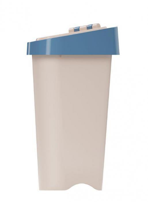 Пластиковое мусорное ведро корзина АЛЬТЕРНАТИВА М7002 контейнер для мусора 7л угловой - фото 2 - id-p188229438