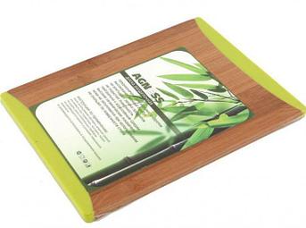 Доска разделочная деревянная для стейка AGNESS 27x20*1 СМ из бамбука