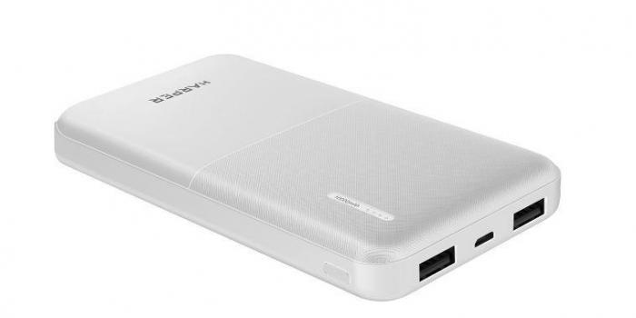 Внешний аккумулятор power bank HARPER PB-10011 белый пауэрбанк портативная зарядка для телефона