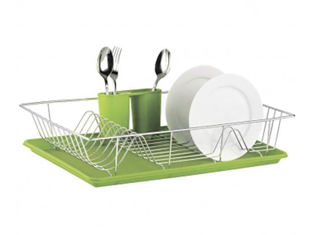 Сушилка подставка полка для посуды настольная Zeidan Z-1169 зеленая кухонная сушка в шкаф 50 см - фото 1 - id-p188582227