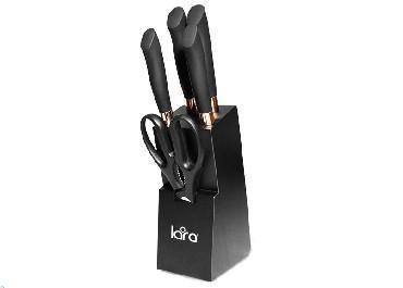 Набор кухонных ножей на подставке LARA LR05-55 - фото 1 - id-p188236240