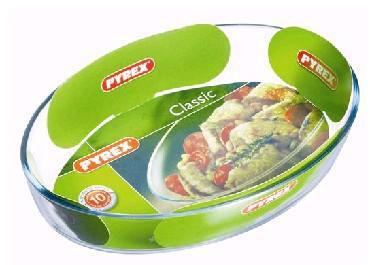 Стеклянная форма для запекания в духовке PYREX 346B000/5046 овальная 3л из жаропрочного стекла - фото 1 - id-p188236250