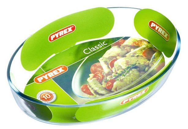 Стеклянная форма для запекания в духовке PYREX 346B000/5046 овальная 3л из жаропрочного стекла - фото 2 - id-p188236250