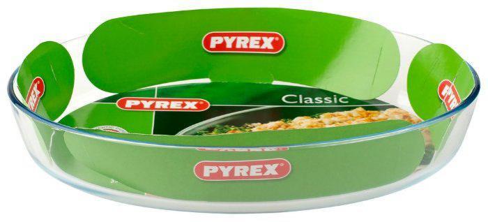 Стеклянная форма для запекания в духовке PYREX 346B000/5046 овальная 3л из жаропрочного стекла - фото 3 - id-p188236250