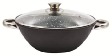 Сковорода ВОК wok с мраморным покрытием KELLI KL-4069-30 жаровня сотейник