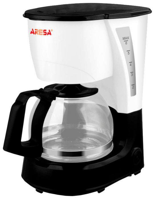 Капельная кофеварка электрокофеварка ARESA AR-1609 белая электрическая для молотого кофе - фото 2 - id-p188236437