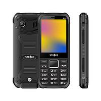 Ударопрочный защищенный противоударный сотовый мобильный телефон STRIKE P30 черный
