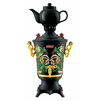 Самовар электрический CENTEK СТ-0093 электросамовар хохлома 4л черный с заварочным чайником