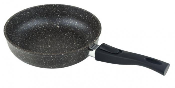 Антипригарная сковорода с мраморным покрытием CASTA 22 см сковородка со съемной ручкой для газовой плиты - фото 1 - id-p188231689