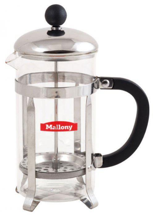 Френч-прессы для чая и кофе MALLONY Сlassico T002-600ML (950144) - фото 3 - id-p188228909