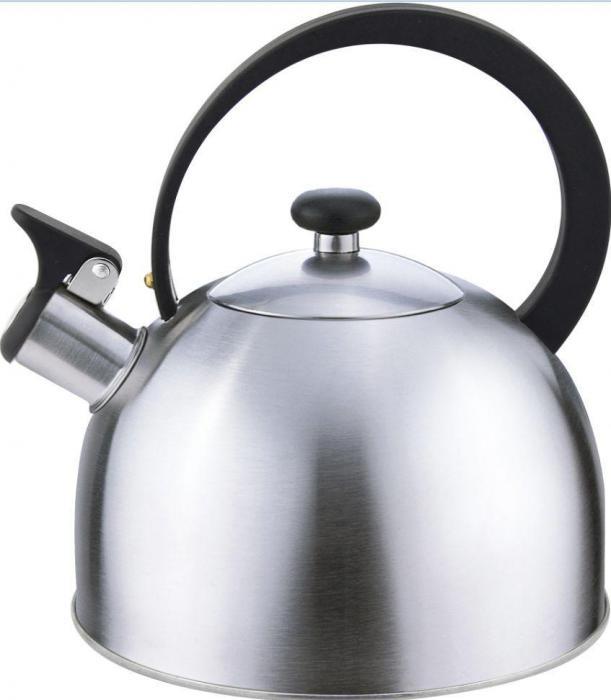 Чайник со свистком для газовой и индукционной плиты 2 литра нержавеющая сталь MALLONY 006871