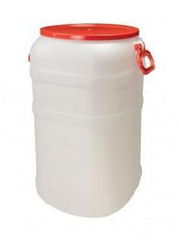 Пластиковая канистра-бочка пищевая для воды АЛЬТЕРНАТИВА М162 бидон  с навесными ручками 40 литров