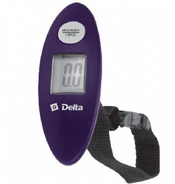 Безмен весы электронный ручной DELTA D-9100 фиолетовый - фото 1 - id-p188228986