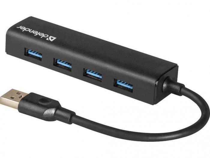 Хаб USB Defender Quadro Express USB 3.0 4-ports 83204 - фото 1 - id-p188540542