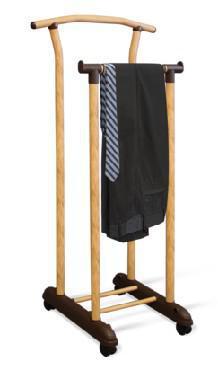 Вешалка напольная костюмная металлическая на колесах SHEFFILTON SHT-SUR5 орех/коричневый на колесиках - фото 1 - id-p188234037