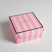Коробка складная «Розовая», 17*9*17 см