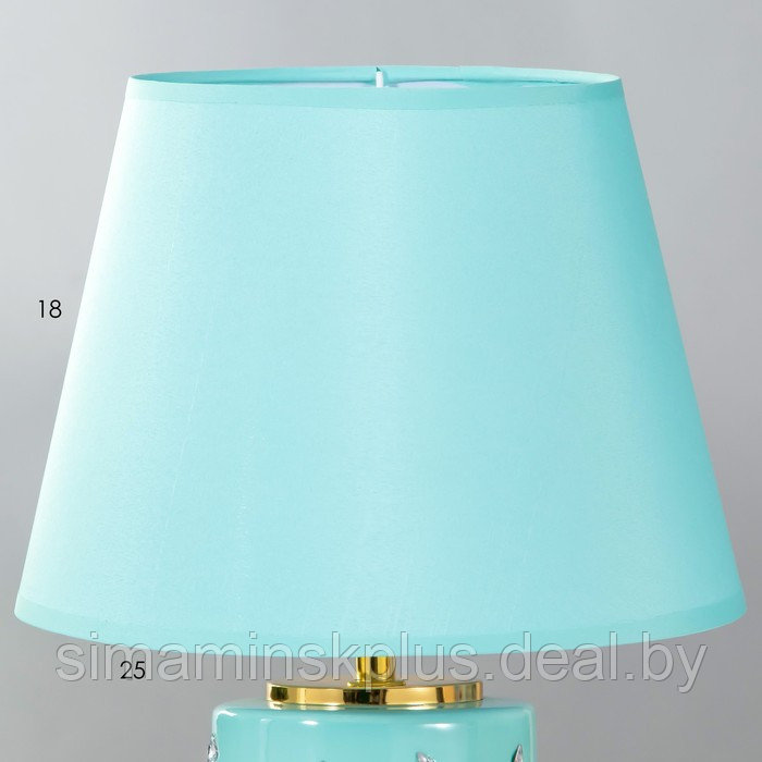 Настольная лампа Амелия E14 40Вт лазурный 24х24х37 см - фото 4 - id-p188601982