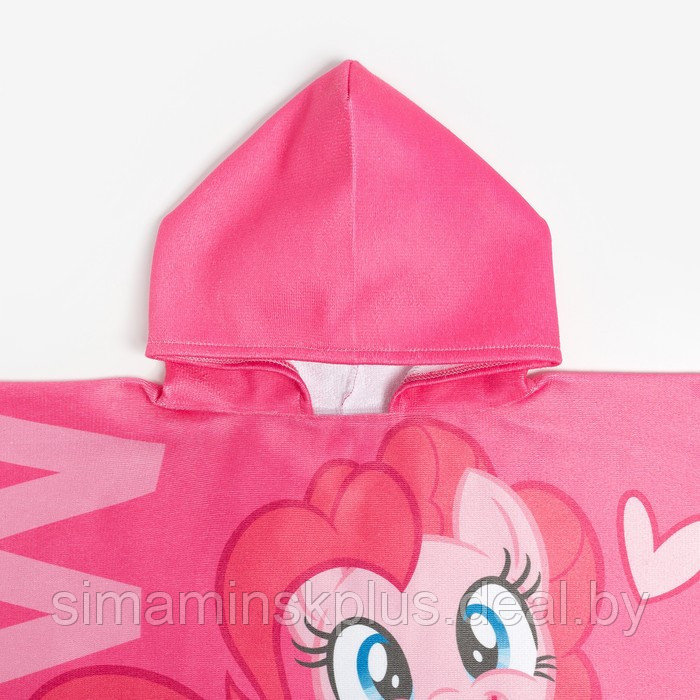 Полотенце-пончо детское махровое My Little Pony Пинки Пай 60х120 см, 50% хл., 50% полиэстер - фото 6 - id-p188602130