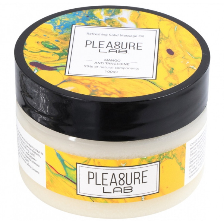 Твердое массажное масло с афродизиаком Pleasure Lab Refreshing манго и мандарин 100 мл - фото 1 - id-p188605952