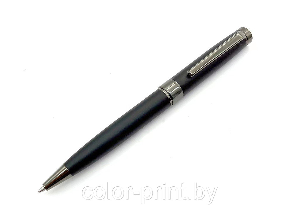 Ручка шариковая Diplomat металлическая, черная, матовая