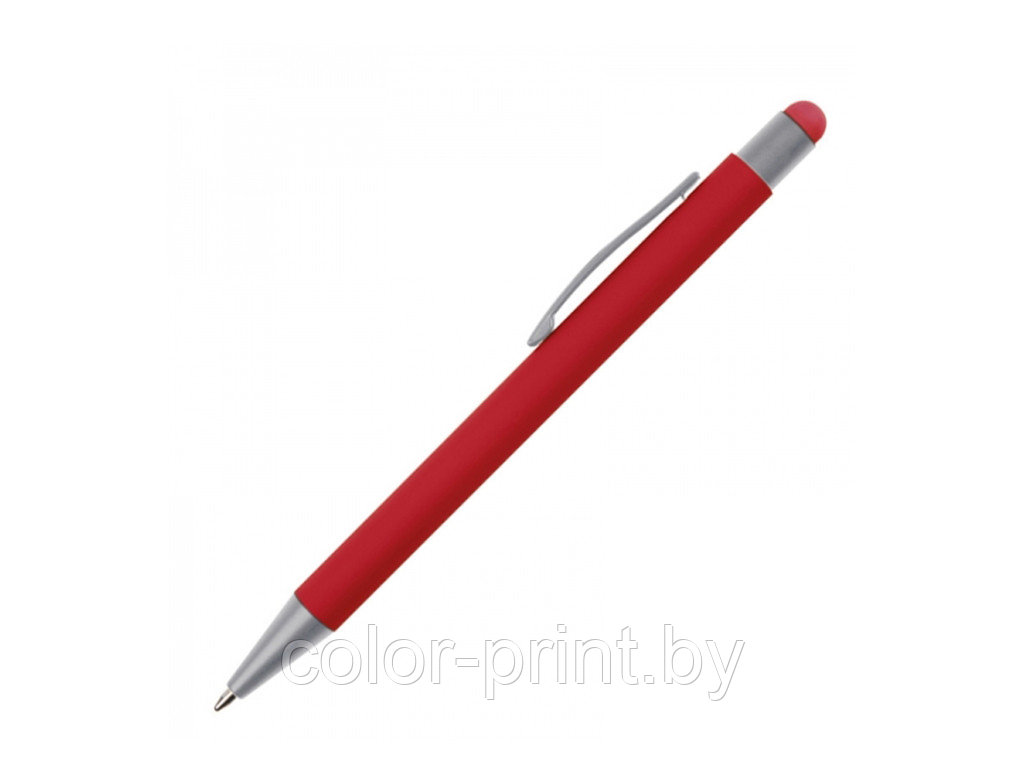 Ручка шариковая металлическая со стилусом SALT LAKE, красный, фото 1