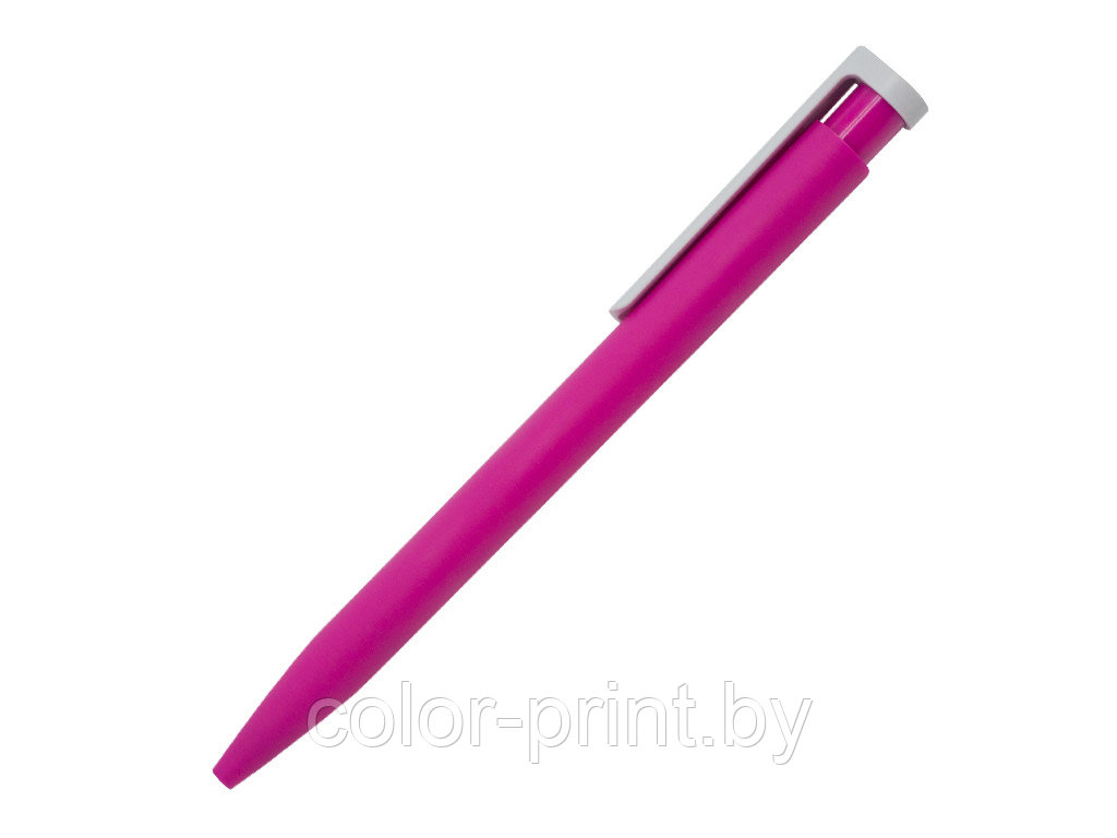 Ручка шариковая Stanley, пластик, софт тач, розовый/белый
