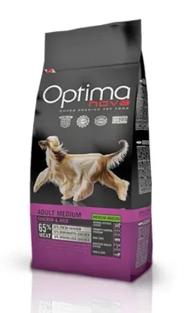 Сухой корм для собак средних пород Optimanova Adult Medium Chicken&Rice 2 кг (1526) - фото 1 - id-p188616621