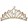 Диадема для волос "Королевская особа" веер 3,8х7,5 см, фото 2