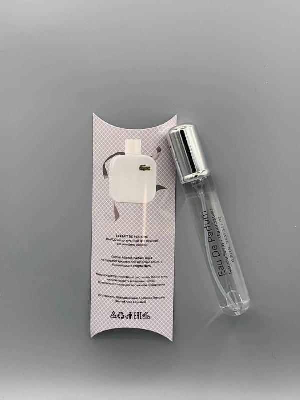 Акция 1+1=3 Стойкие! Мужской аромат Lacoste L.12.12 Blanc 20ml