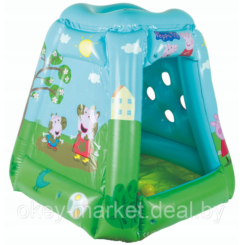 Детский надувной домик с шариками John Cвинка Пеппа 72815, фото 2