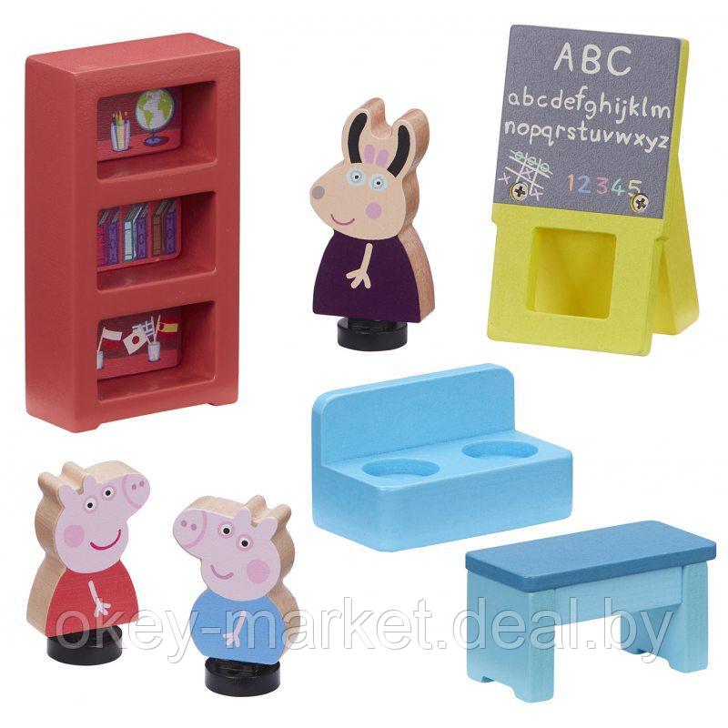 Деревянный игровой набор Школа с аксессуарами и фигурками Peppa Pig - фото 4 - id-p188620506