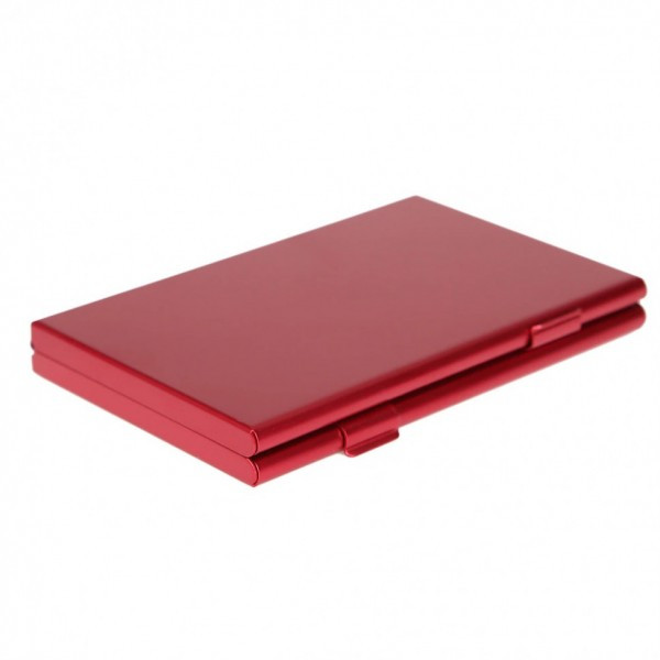 Металлический кейс для карт памяти SD/microSD Zarrumi CBS Бордовый - фото 1 - id-p188595092